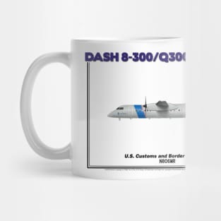 DeHavilland Canada Dash 8-300/Q300 - U.S. Customs and Border Protection (Art Print) Mug